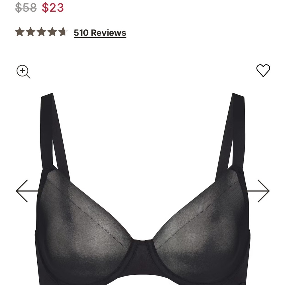 SKIMS BRA IN ONYX 
Women's Bra